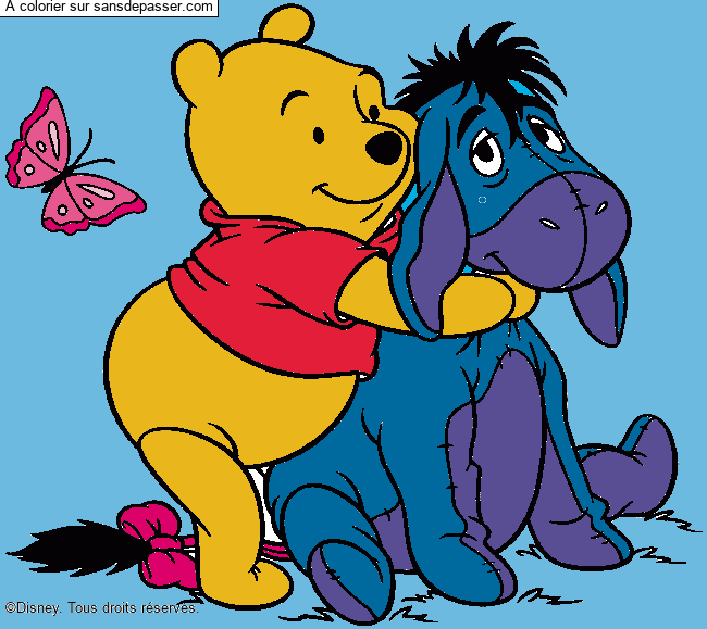 Coloriage Winnie et Bourriquet par ninjala