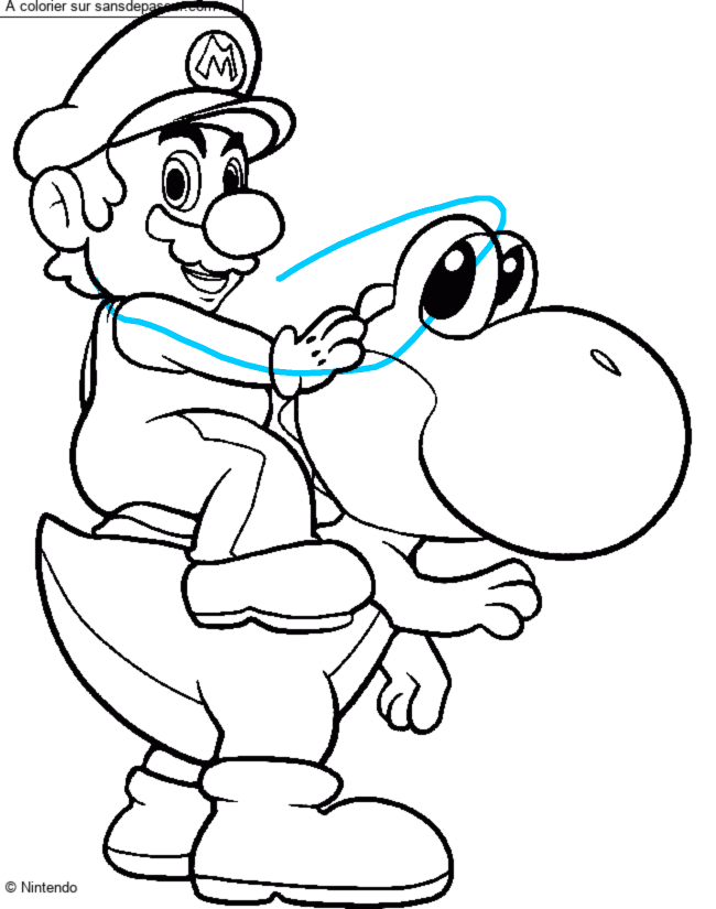 Mario et Yoshi par un invit&eacute;