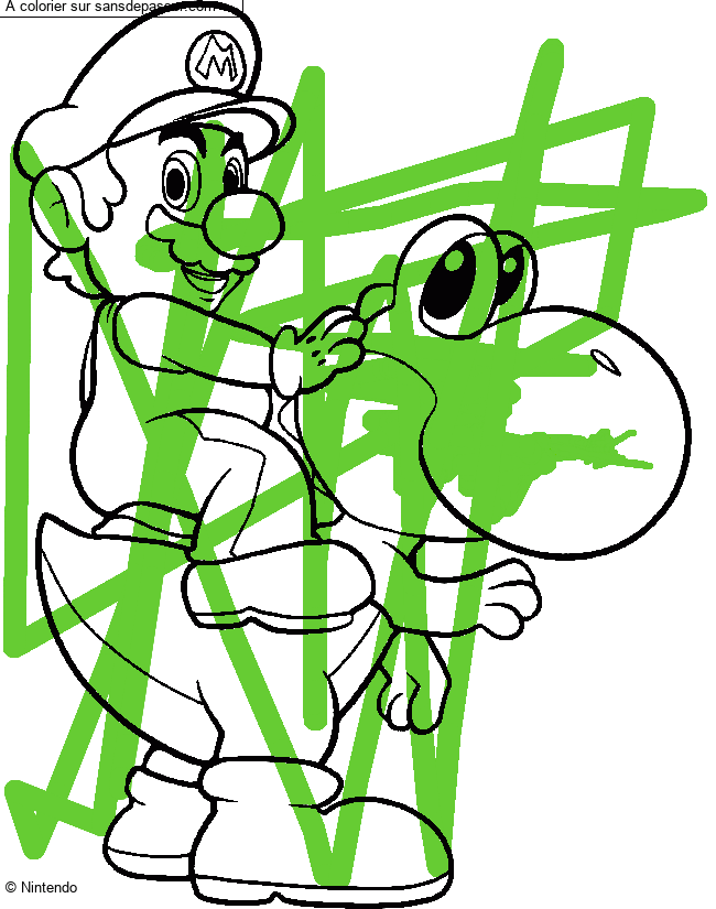 Mario et Yoshi par un invit&eacute;
