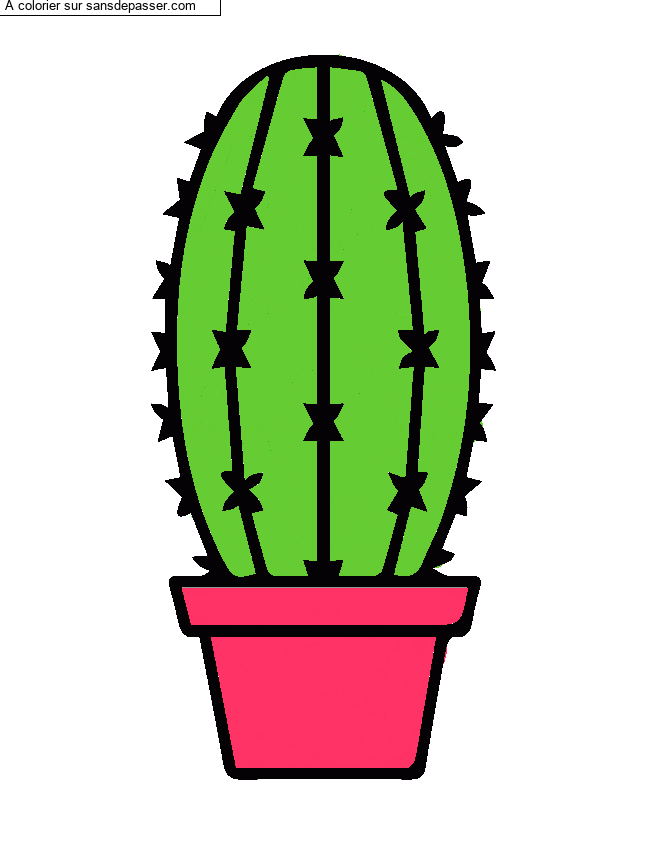 Cactus dans son pot par anya