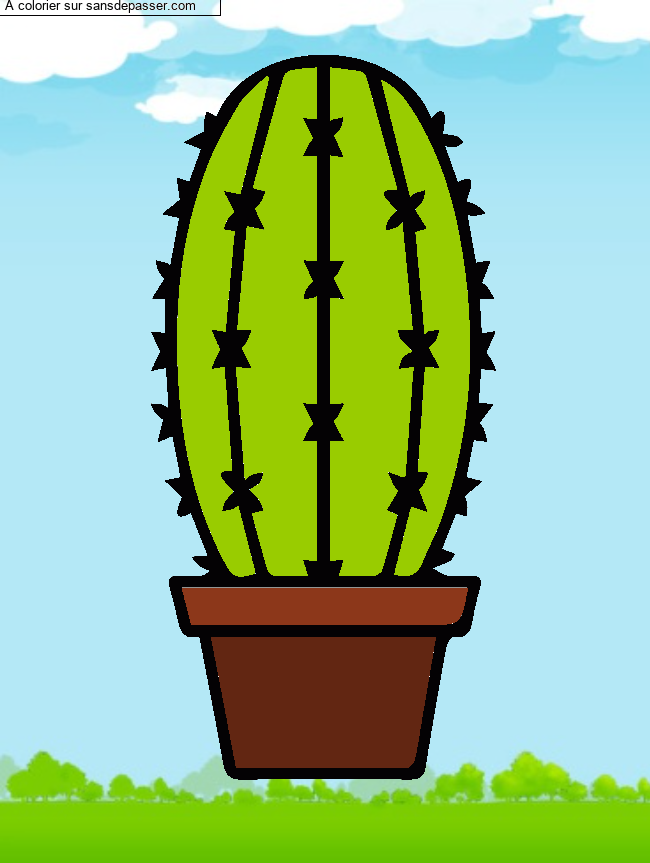 Cactus dans son pot par un invit&eacute;