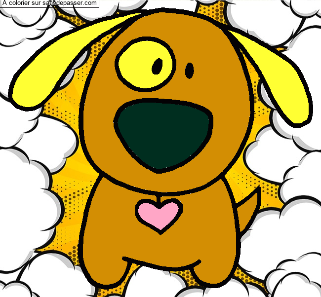 Gentil petit chien par un invit&eacute;