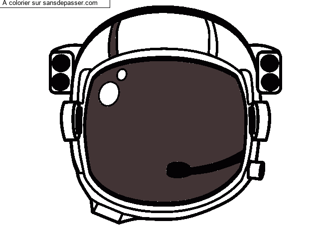 Casque d'astronaute par un invit&eacute;