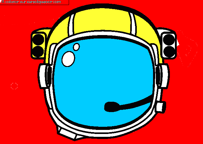Casque d'astronaute par un invit&eacute;