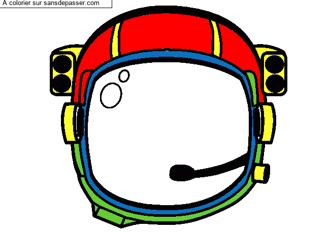 Casque d'astronaute par un invit&eacute;