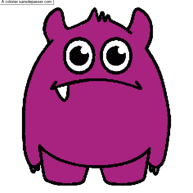 Petit monstre gentil par un invit&eacute;