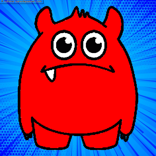 Petit monstre gentil par un invit&eacute;