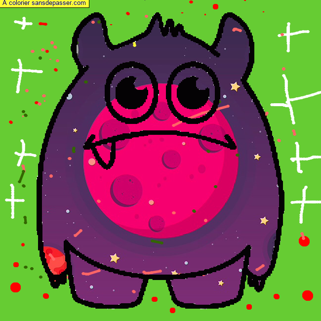 Petit monstre gentil par un invit&eacute;