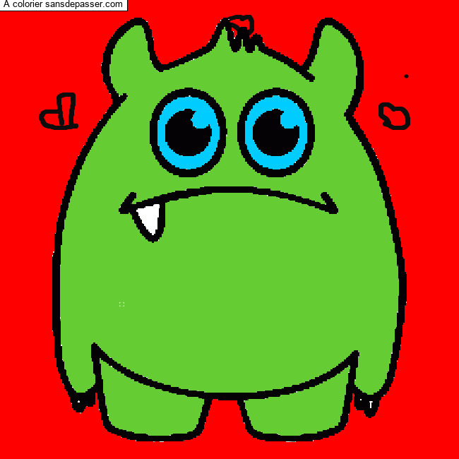 Petit monstre gentil par un invit&eacute;