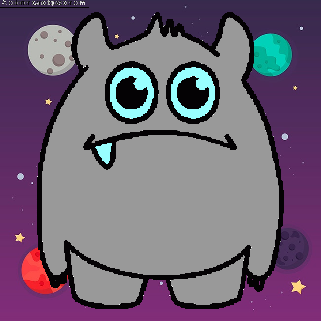Petit monstre gentil par un invit&eacute;