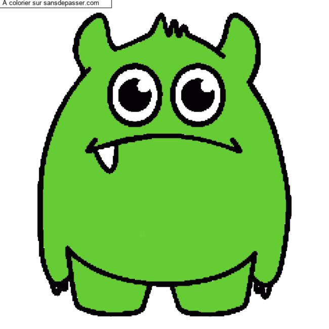 Petit monstre gentil par un invit&eacute;