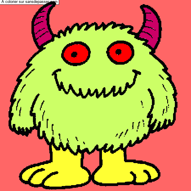 Petit monstre poilu par un invit&eacute;