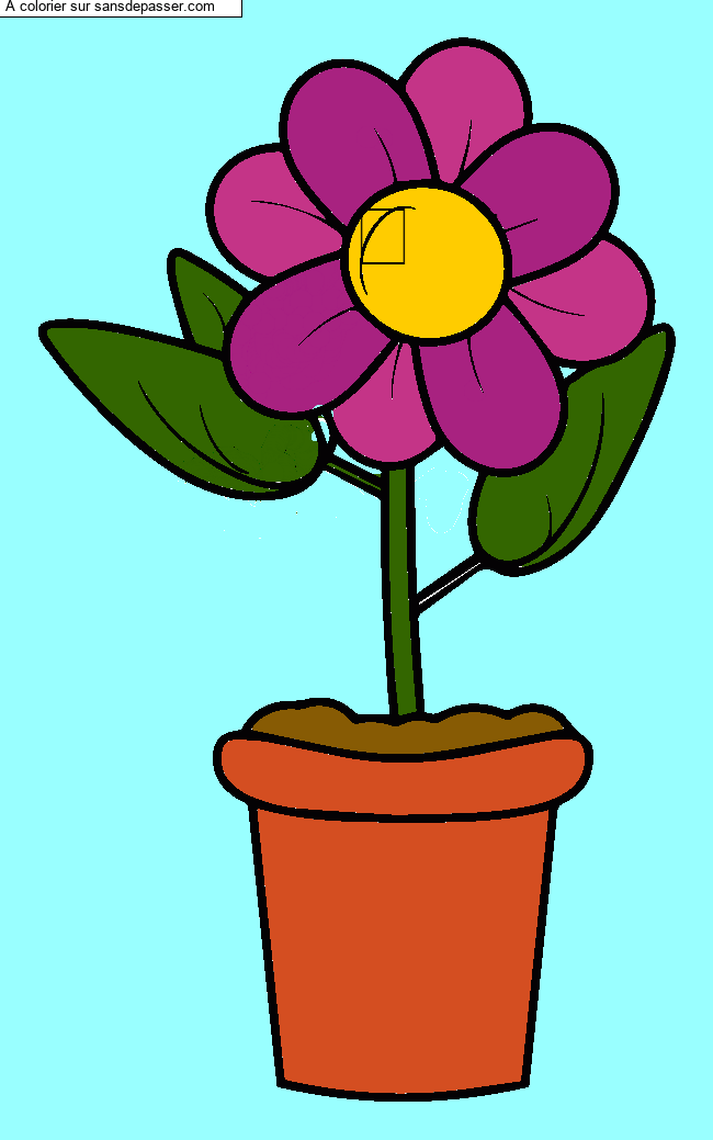 Pot de fleur par un invit&eacute;