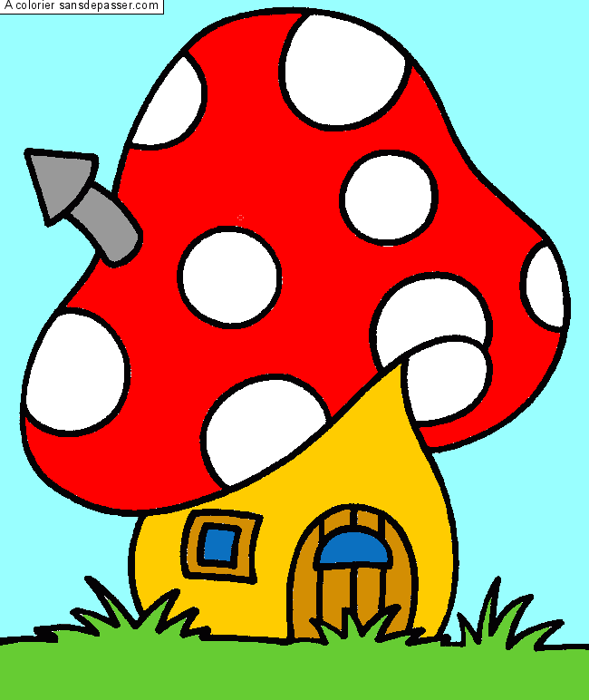 Maison Champignon par un invit&eacute;