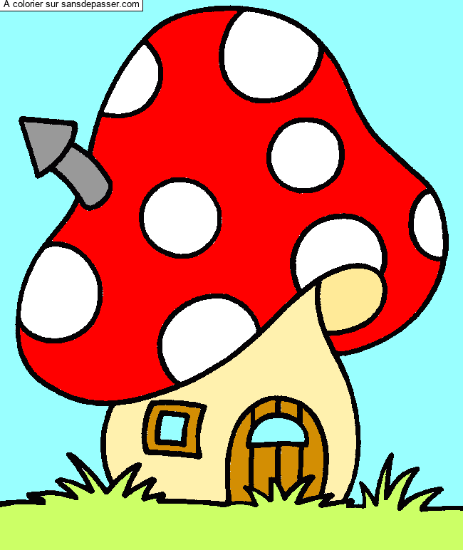 Maison Champignon par un invit&eacute;