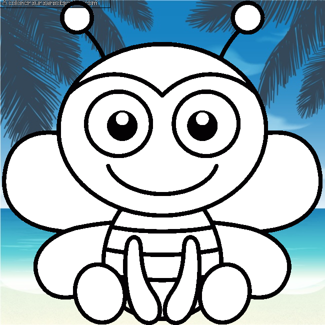 Jolie petite abeille par un invit&eacute;
