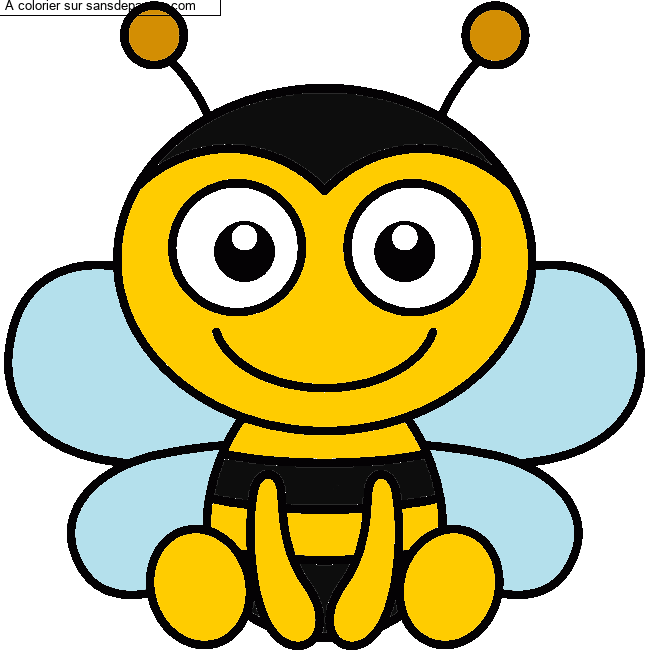 Jolie petite abeille par un invit&eacute;