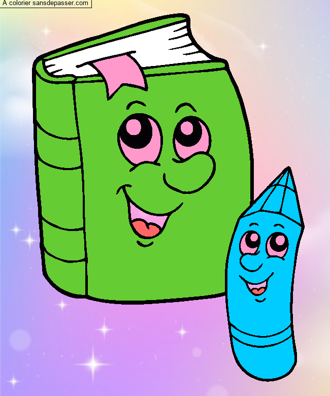 Livre et Crayon par LUCIE