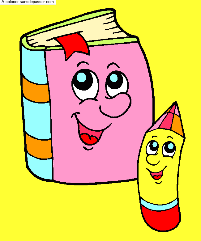 Livre et Crayon par Rita