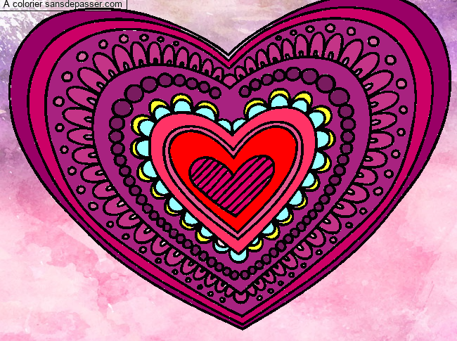 Coeur Mandala par un invit&eacute;