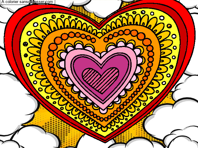 Coeur Mandala par un invit&eacute;