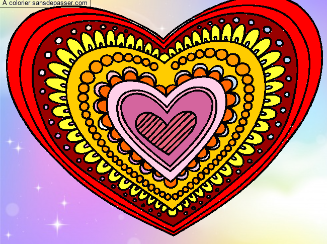 Coeur Mandala par un invit&eacute;