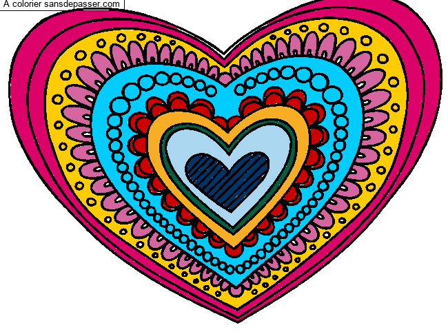 Coeur Mandala par un invit&eacute;