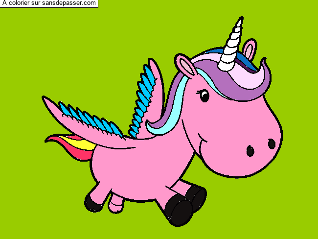 Coloriage Mandala Licorne - Sans Dépasser