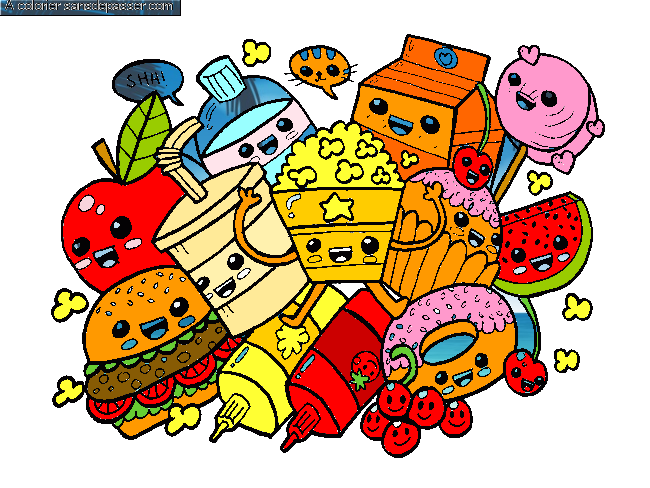 Aliments Kawaii par la cam