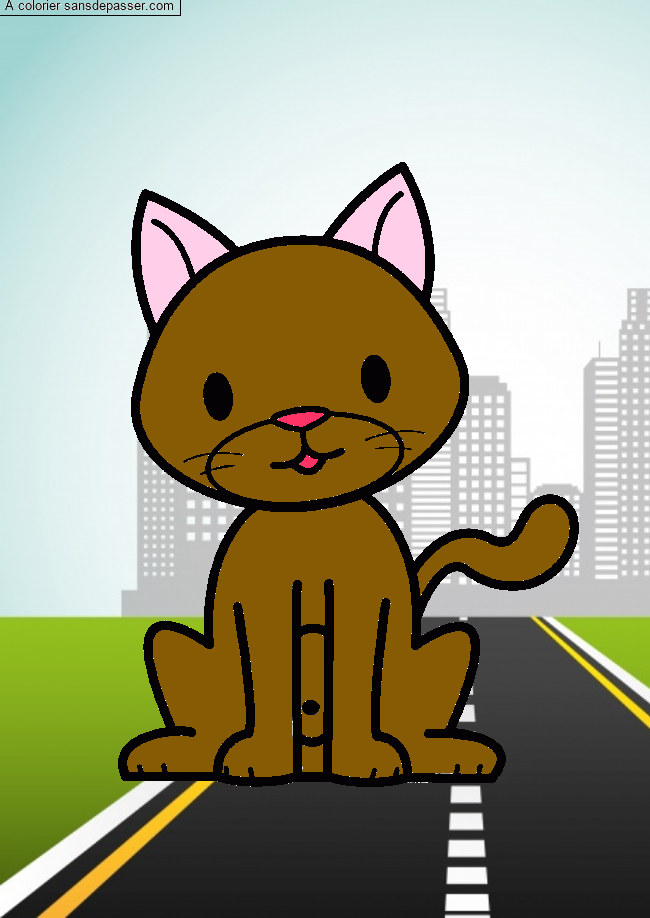 Chat assis par un invit&eacute;