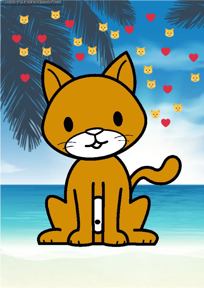 Chat assis par un invit&eacute;