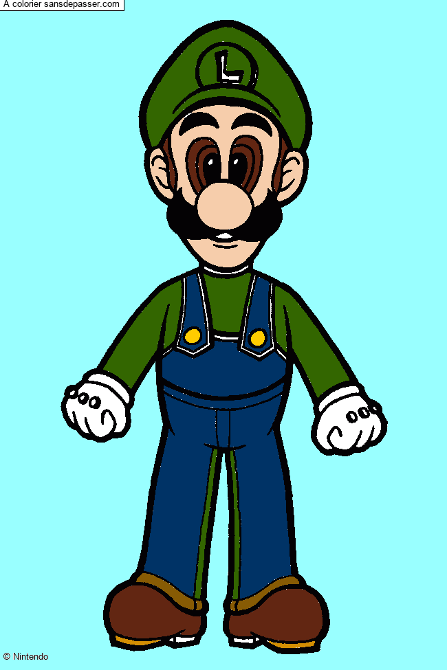 Coloriage Luigi par un invité