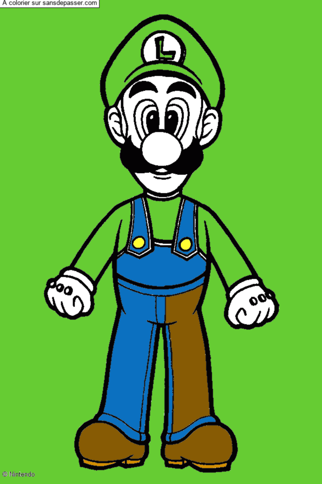 Coloriage Luigi