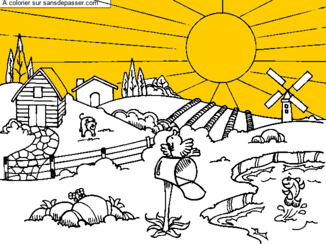 Paysage de campagne par un invit&eacute;