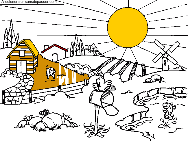 Paysage de campagne par un invit&eacute;