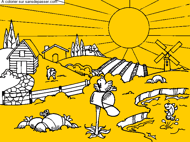Paysage de campagne par un invit&eacute;