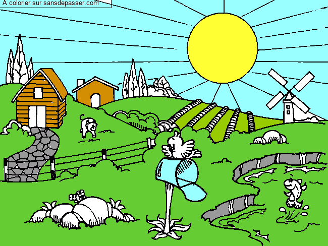 Paysage de campagne par un invit&eacute;