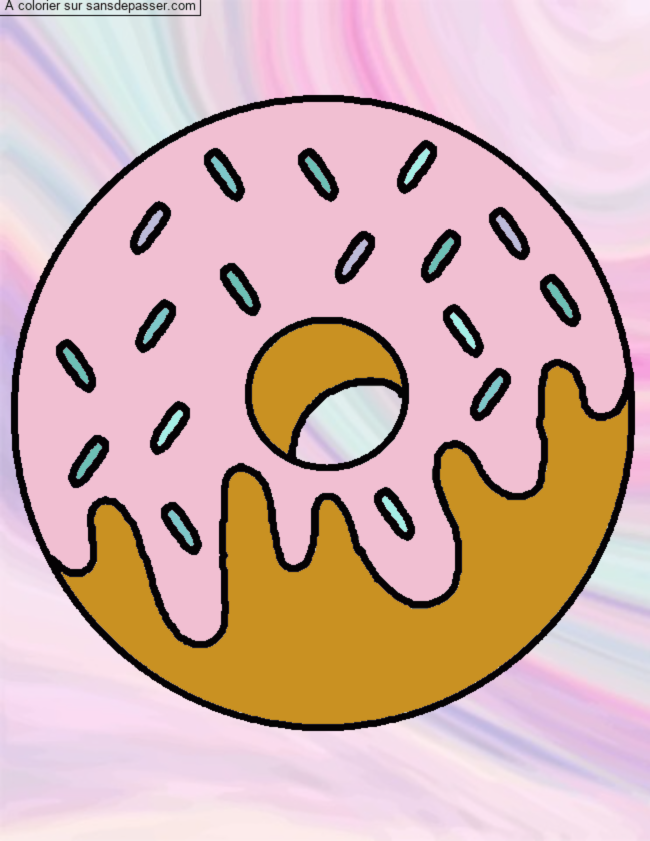 Coloriage Oh Donut !  par jujubout2fruit