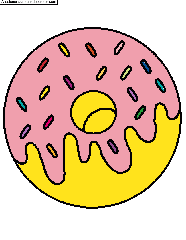 Coloriage Oh Donut !  par un invité