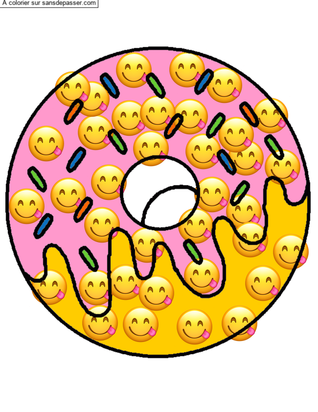Coloriage Oh Donut !  par un invité