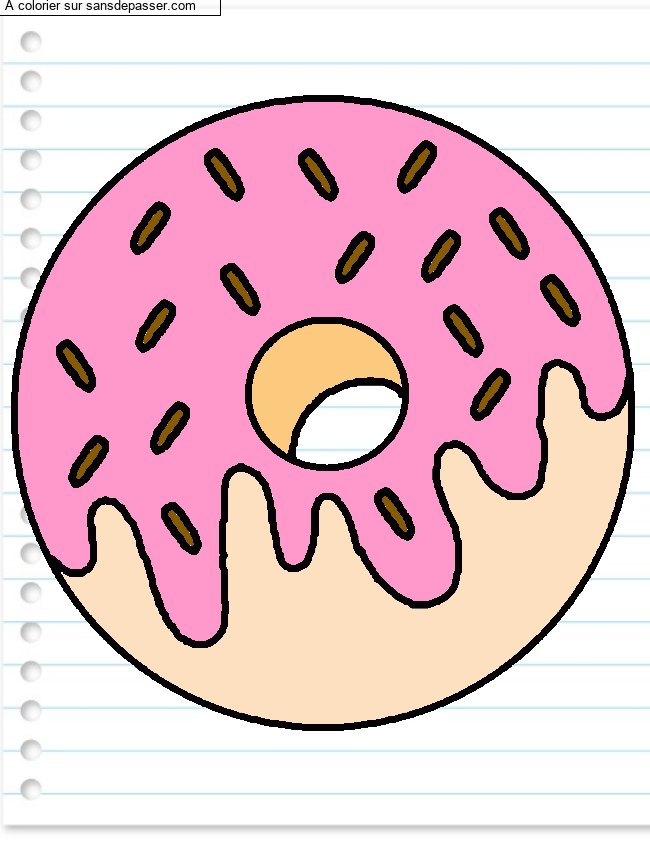 Coloriage Oh Donut !  par un invit&eacute;