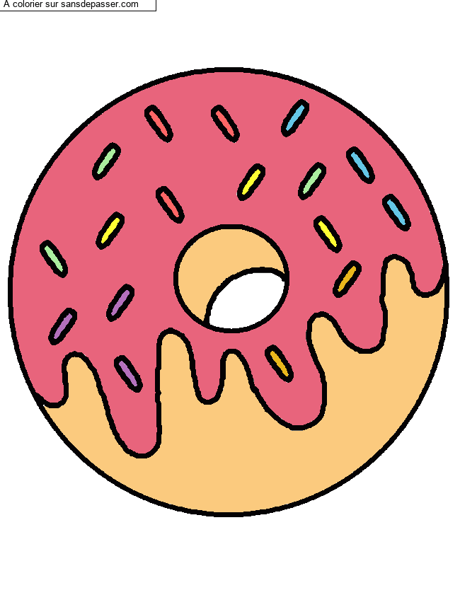 Coloriage Oh Donut !  par miss queen
