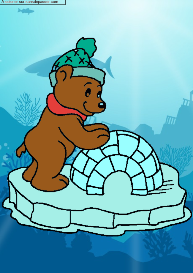 Ours et son igloo par un invit&eacute;