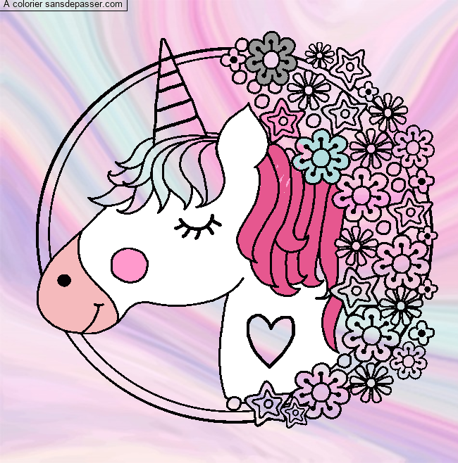 Mandala Licorne par un invit&eacute;