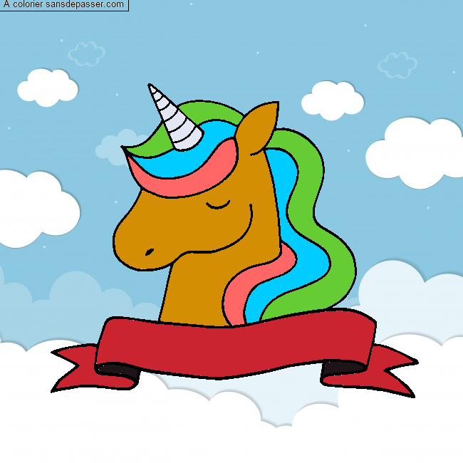Licorne endormie par un invit&eacute;