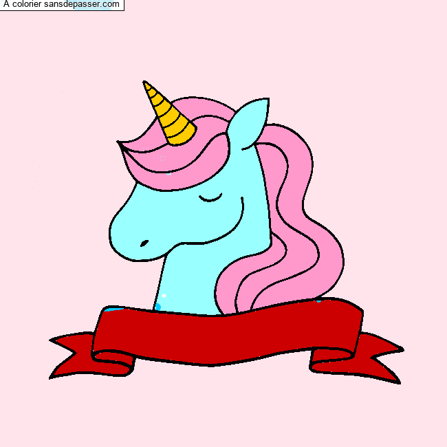 Licorne endormie par un invit&eacute;