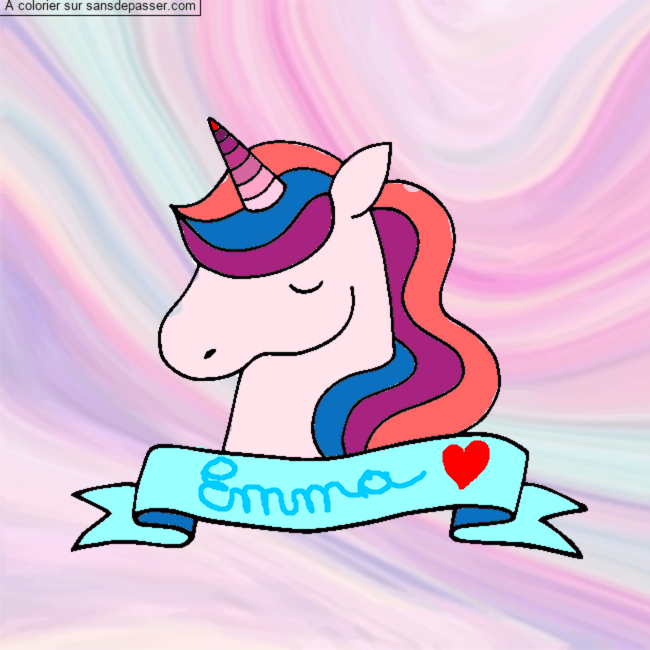 Licorne endormie par un invit&eacute;