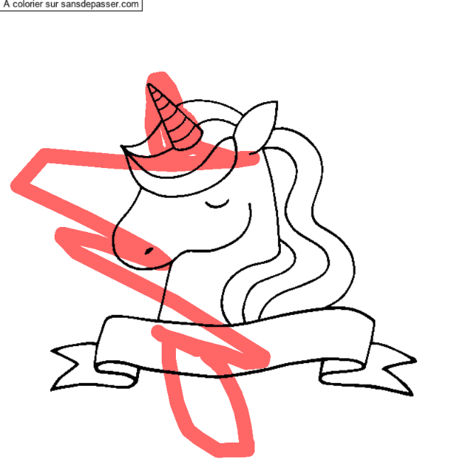 Licorne endormie par un invit&eacute;
