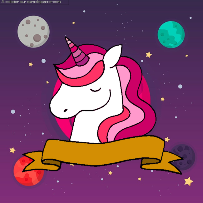 Licorne endormie par un invit&eacute;