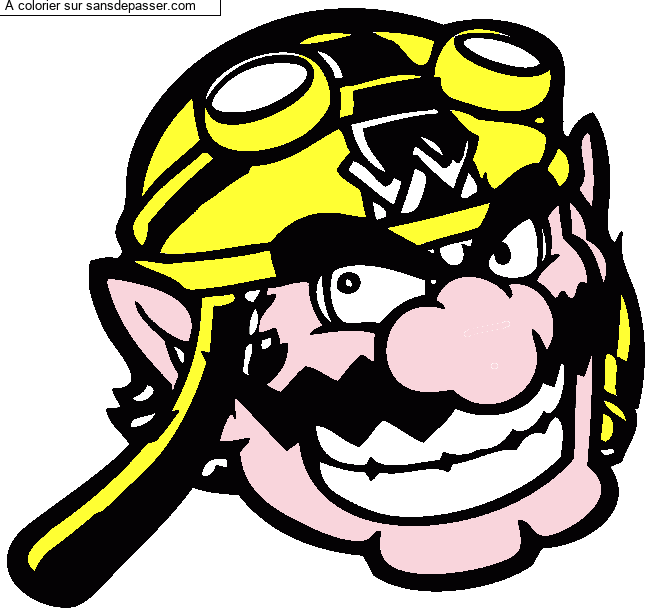 Coloriage Wario par un invit&eacute;
